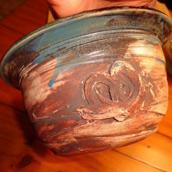 New Pottery Bowl Blues/Browns - Picture 5 of 8